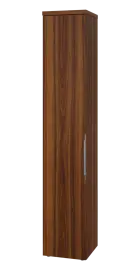 SIN 6 - 4D kancelářská skříň, 1-dveřová, levá, 2170x400x400, ořech královský